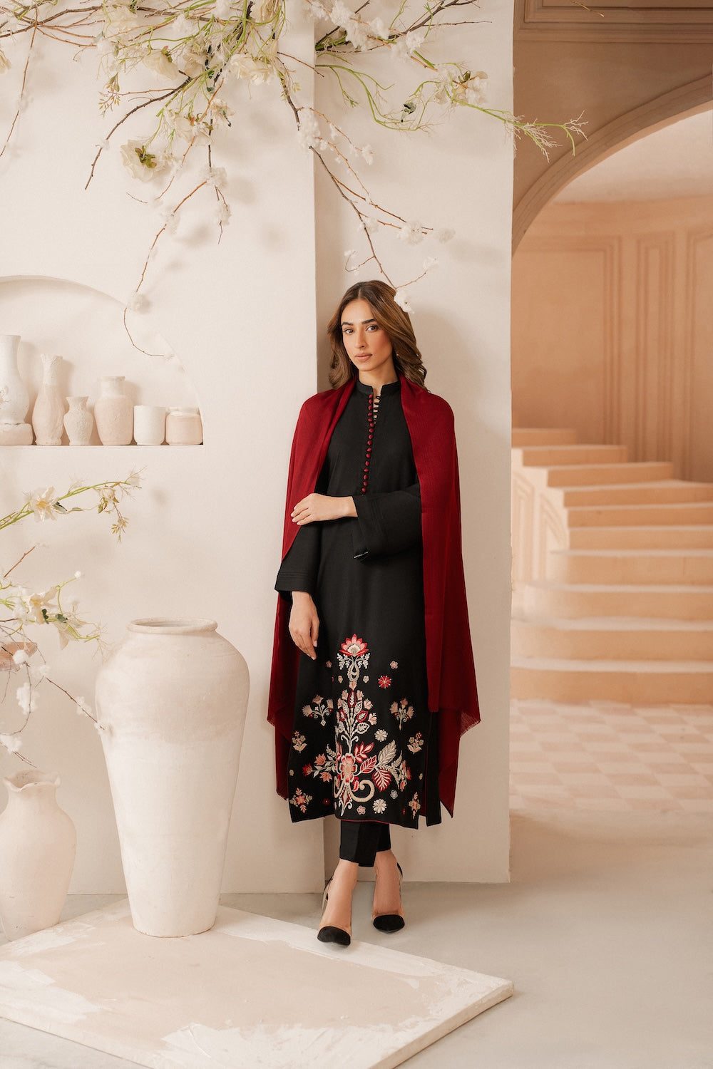 Daneen Embroidered 3Pc