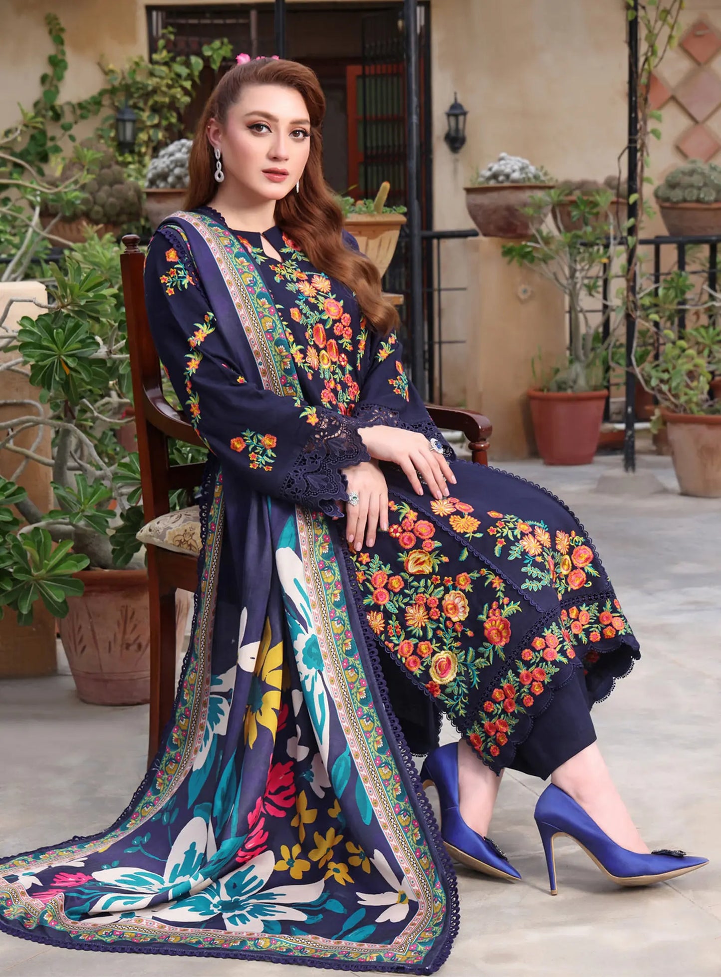Stitched Winter Emb 3pc